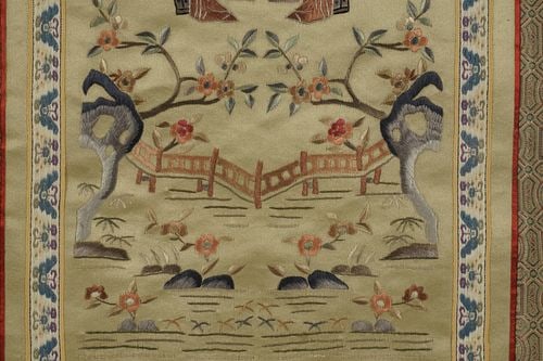 Three Chinese Framed Textiles - 6