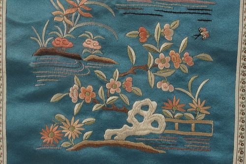 Three Chinese Framed Textiles - 7