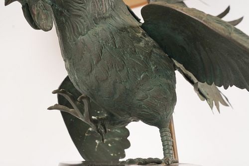 Rooster Bronze Table Lamp - 10