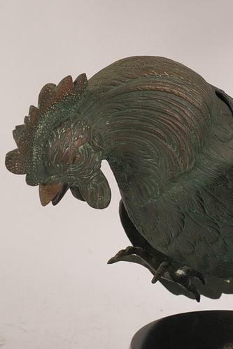 Rooster Bronze Table Lamp - 4