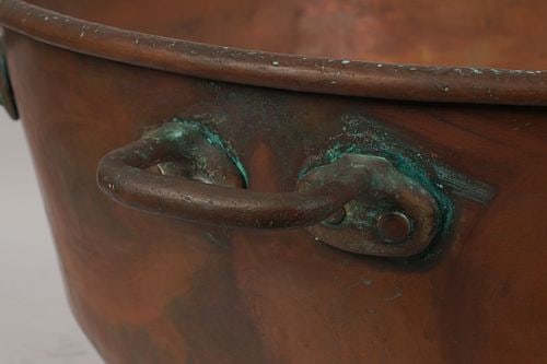 Large Copper Four Handled Caldron - 3