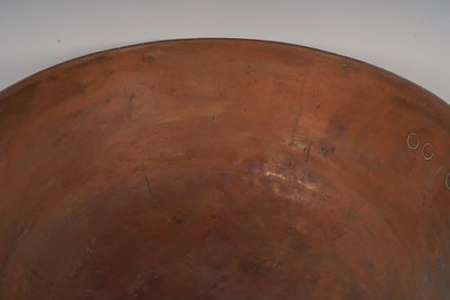 Large Copper Four Handled Caldron - 4