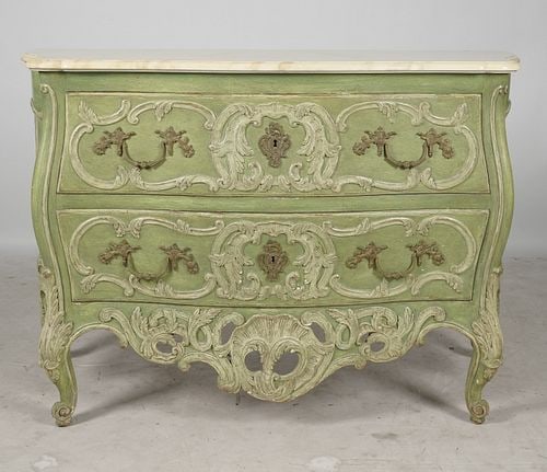 Green Painted Commode - 3