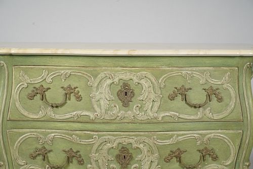 Green Painted Commode - 4