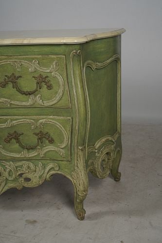 Green Painted Commode - 5