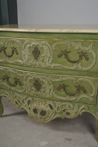 Green Painted Commode - 6