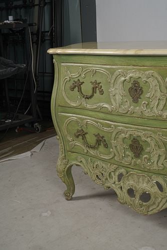 Green Painted Commode - 7