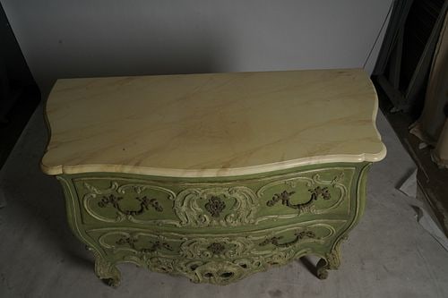Green Painted Commode - 8