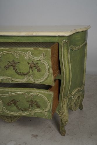 Green Painted Commode - 9