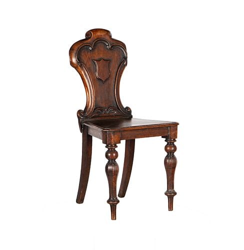 Antique Oak Straight Chair (1 of 10)