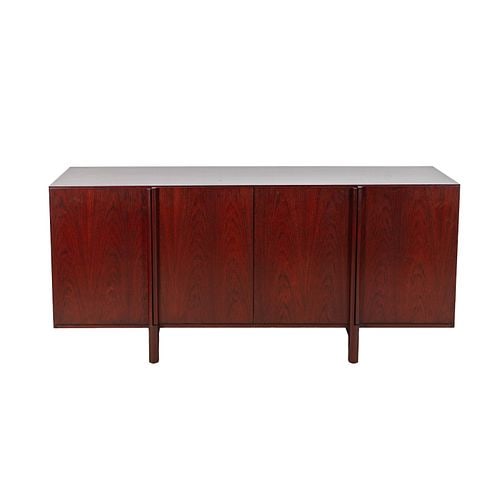Modern Stained Mahogany Credenza (1 of 9)