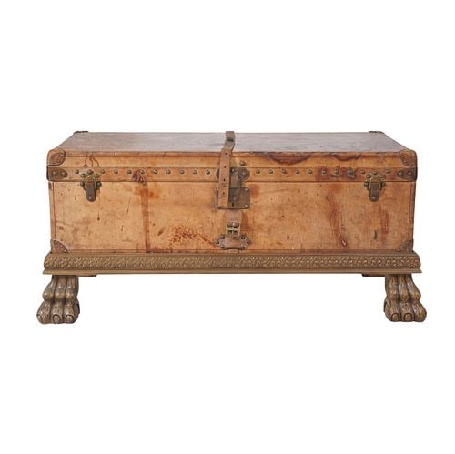 Vintage Louis Vuitton Leather Trunk On-Stand (1 of 13)
