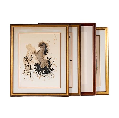 Reuven Rubin (1893-1974), Four Works: Buyer's Premium is 25% on Abell.com Buyer's Premium is 28% on Liveauctioneers.com each lithograph, each signed in pencil lower right, each numbered, largest, sight: 24 3/4 x 18 3/4 in., frame: 34 1/4 
