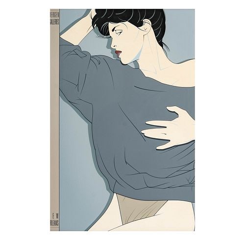 Patrick Nagel (1945-1984), Commemorative No.12, Bergen Galleries: Buyer's Premium is 25% on Abell.com Buyer's Premium is 28% on Liveauctioneers.com screenprint, printed signature, sight: 35 1/2 x 33 3/4 in., frame: 37 1/4 x 35 1/4 in.