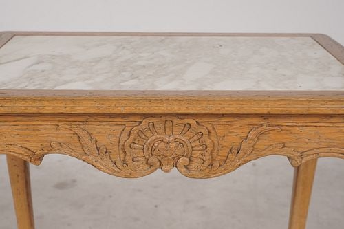 French Marble Top Table - 4