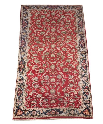 Red Persian Rug: Buyer's Premium is 25% on Abell.com Buyer's Premium is 28% on Liveauctioneers.com 9'4" x 5'2"