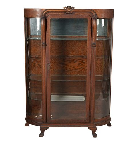 Oak Display Cabinet (1 of 9)