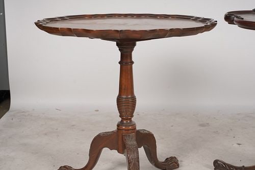 Two Assorted Pie Crust Tables - 4
