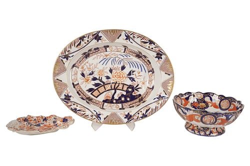 A Group of English Ironstone China in the Japanese Style (1 of 12)