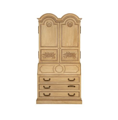 White Painted Secretary Bookcase (1 of 8)