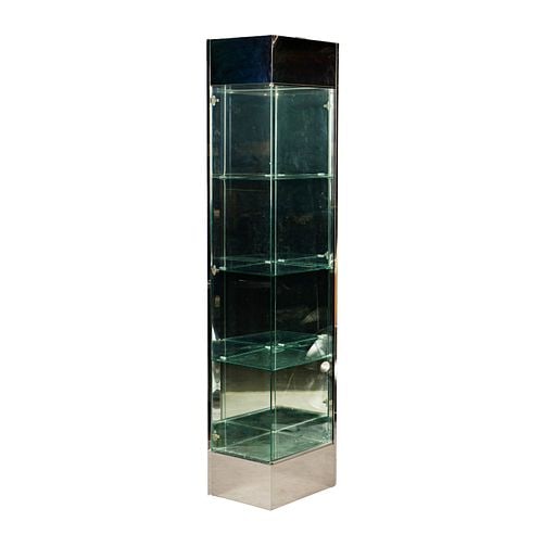 Narrow Display Cabinet: Buyer's Premium is 25% on Abell.com Buyer's Premium is 28% on Liveauctioneers.com 82 x 19 x 15 in.