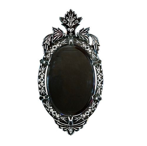 Venetian-Style Mirror: Buyer's Premium is 25% on Abell.com Buyer's Premium is 28% on Liveauctioneers.com 36 x 19 in.
