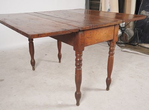 Antique Drop Leaf Table - 8