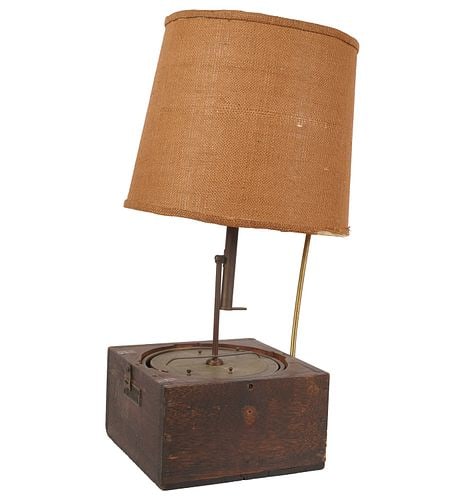 Nautical Instrument Table Lamp: Buyer's Premium is 25% on Abell.com Buyer's Premium is 28% on Liveauctioneers.com 38 x 17 in.