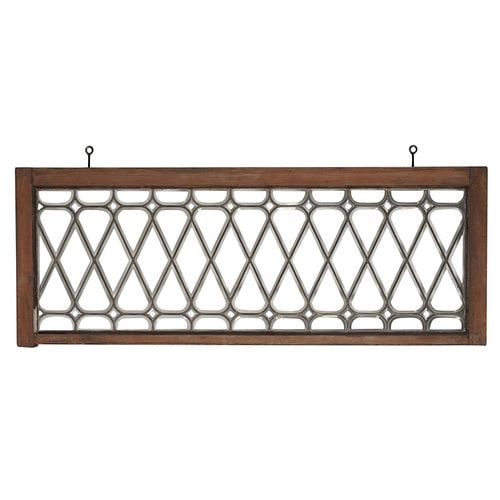 Leaded Glass Panel: Buyer's Premium is 25% on Abell.com Buyer's Premium is 28% on Liveauctioneers.com 19 x 52 in.