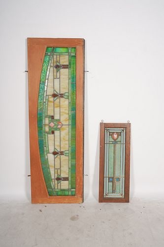 Two Assorted Stained Glass Panels - 8