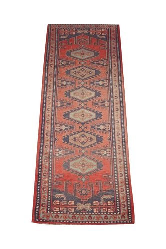 Persian-Style Runner: Buyer's Premium is 25% on Abell.com Buyer's Premium is 28% on Liveauctioneers.com 121 1/2 x 45 in.