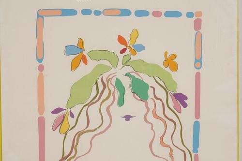 Frank Gallo, Pastel Flowers: Buyer's Premium is 25% on Abell.com Buyer's Premium is 28% on Liveauctioneers.com screenprint, signed, edition 1/300, sheet: 41 1/2 x 29 1/2 in., frame: 42 x 30 in.