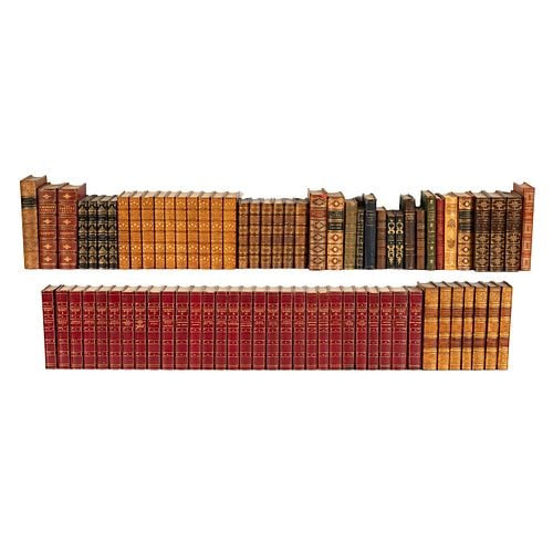 Small Library of Leatherbound Books (1 of 20)