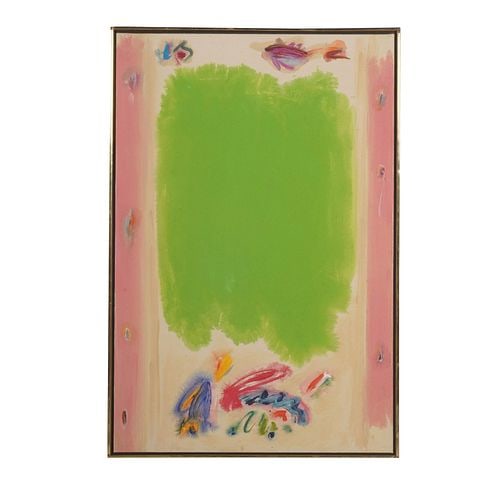 Okeechobee Green: Buyer's Premium is 25% on Abell.com Buyer's Premium is 28% on Liveauctioneers.com 1978, signed [illeg] verso and recto, titled and dated verso, 42 x 28, frame: 43 1/2 x 29 1/2 in.
