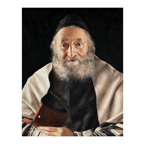 Otto Eichinger (1922-2004), Portrait of a Rabbi (1 of 9)