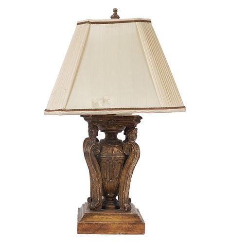 Neoclassical-Style Giltwood Urn-Form Table Lamp (1 of 11)