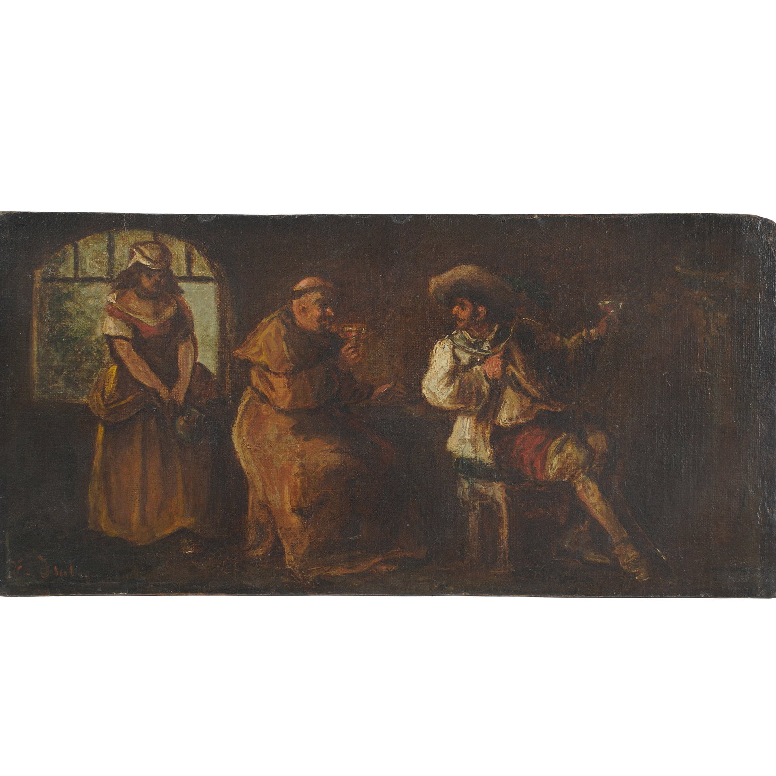 Flemish School: Figures Drinking in a Tavern (1 of 6)