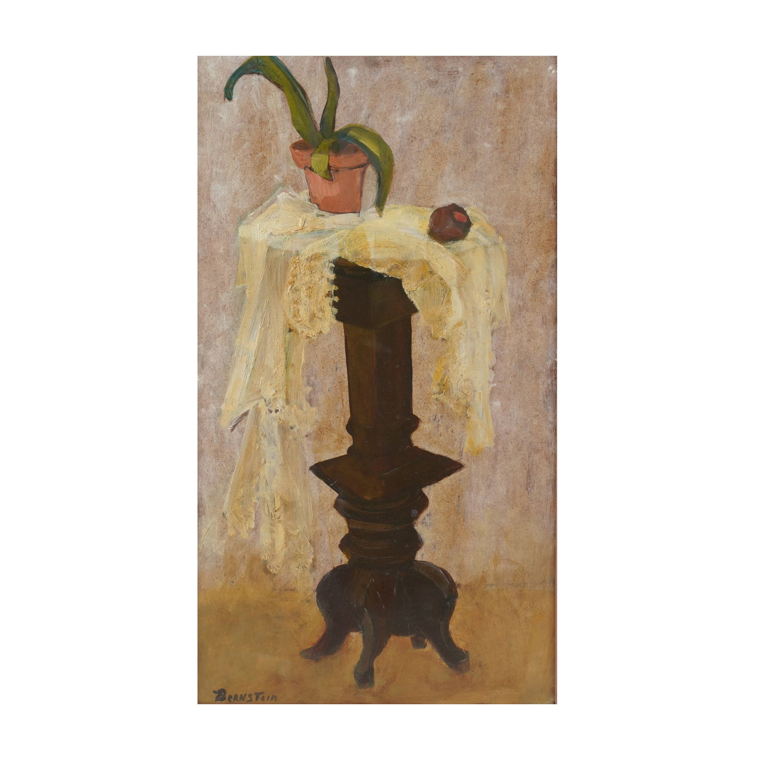 Theresa Ferber Bernstein, American 1890-2002, Still Life: oil on Masonite signed to the lower left Board: 24 x 13 3/4 in. (61 x 34.9 cm.), Frame: 25 1/4 x 15 1/4 in. (64.1 x 38.7 cm.)