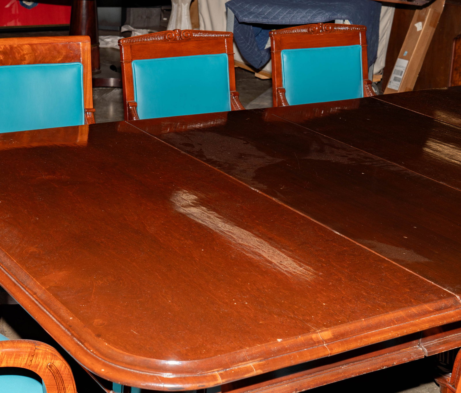 A Dining Table and a Set of Ten Empire-Style Dining Chairs - 3
