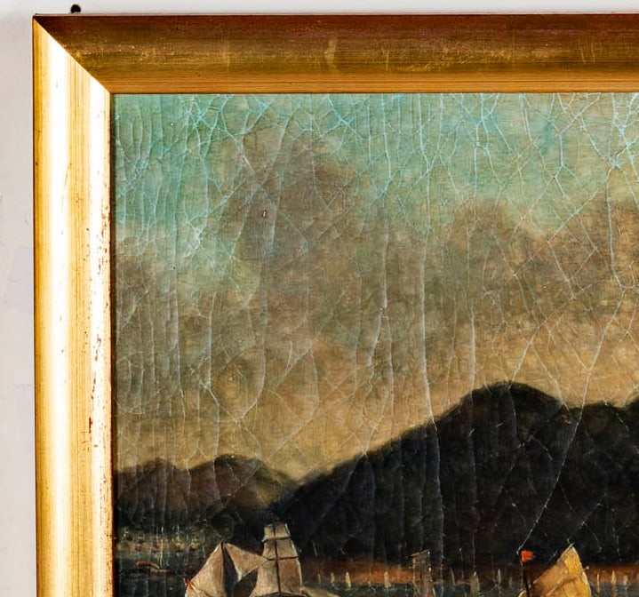 Two Chinese Export Ship Paintings - 2