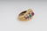 DAVID WEBB: 18 KARAT GOLD & PRECIOUS STONE RING - 4