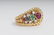 DAVID WEBB: 18 KARAT GOLD & PRECIOUS STONE RING - 5