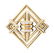TIFFANY & CO.: 18 K GOLD, PLATINUM, & DIAMOND BROOCH