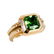 TIFFANY & CO. 18 KARAT GOLD, TSAVORITE & DIAMOND RING