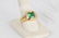 TIFFANY & CO. 18 KARAT GOLD, TSAVORITE & DIAMOND RING - 5