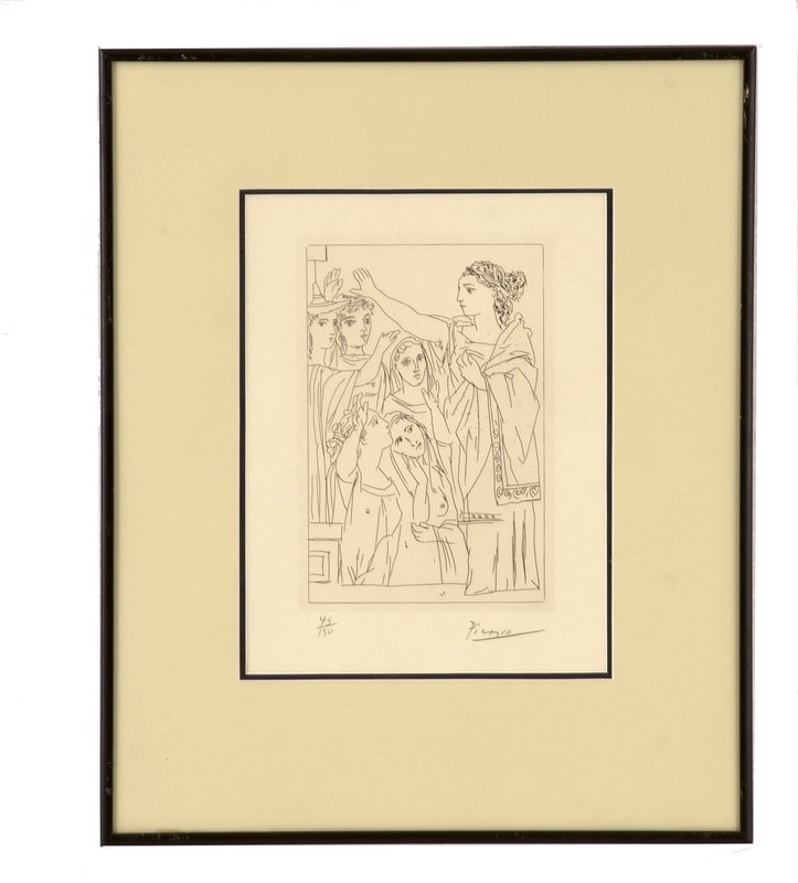 PABLO PICASSO: "SERMENT DES FEMMES (FROM 'LYSISTRATA')" (1 of 5)