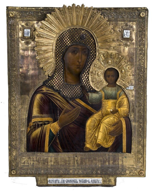 RUSSIAN ICON OF MADONNA & CHILD (1 of 10)