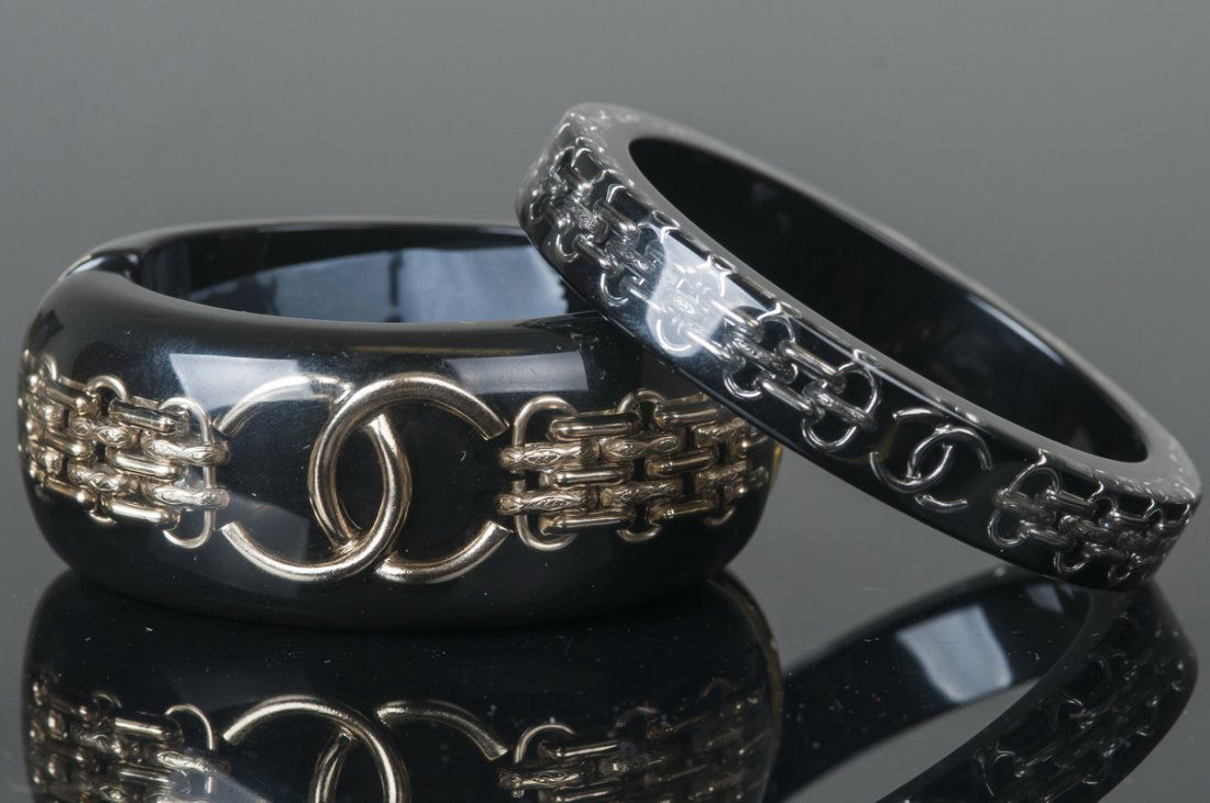 CHANEL: TWO BANGLE BRACELETS (1 of 10)