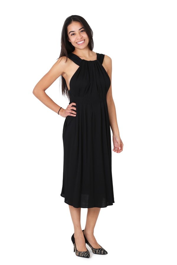 GUCCI BLACK JERSEY COCKTAIL DRESS (1 of 5)