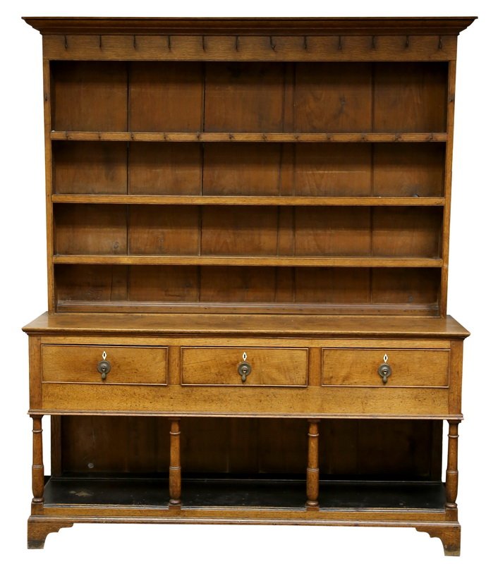 GEORGIAN OAK WELSH CUPBOARD (1 of 8)